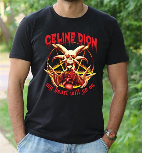 celine dion metal shirt